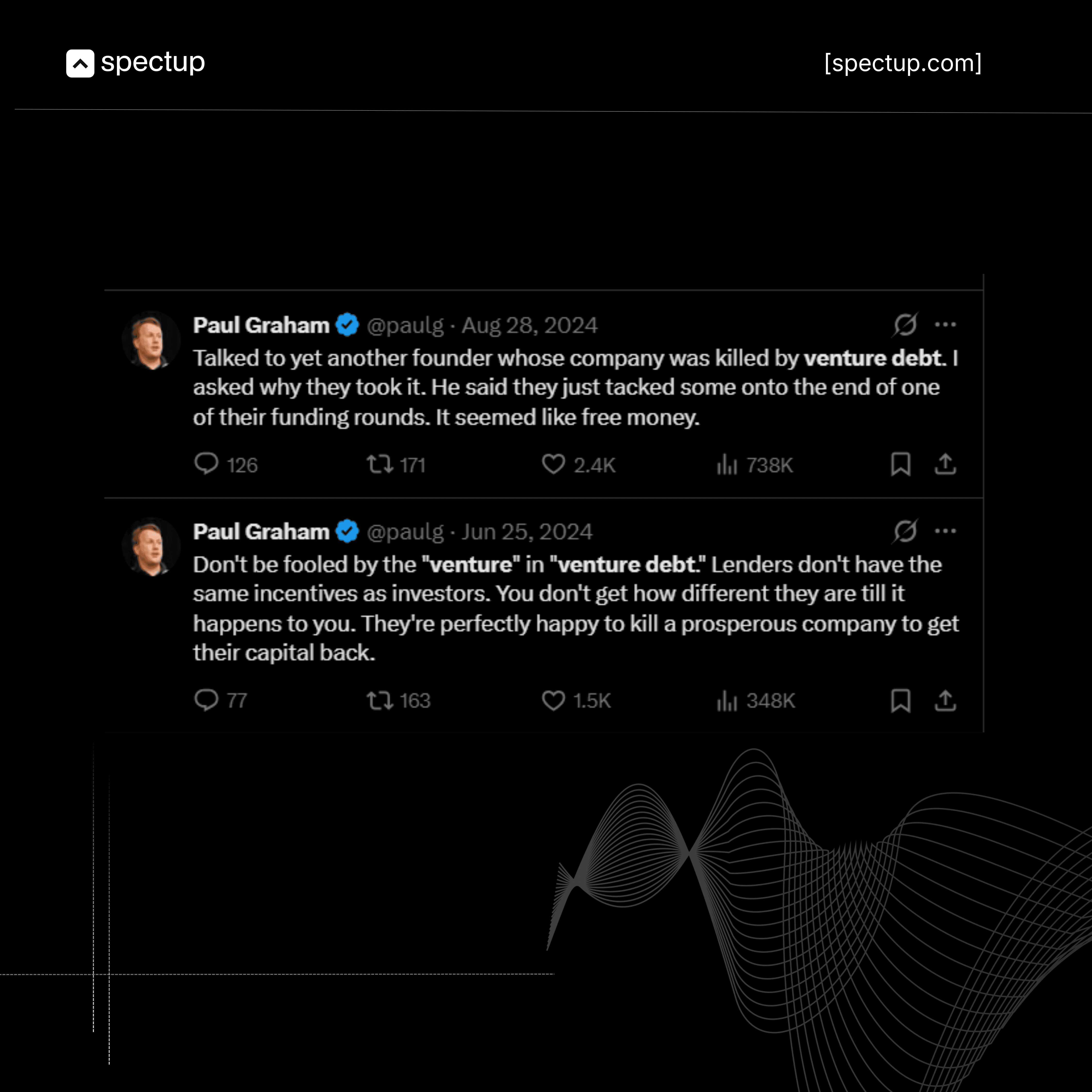 risks of venture debt financing highlighted by a VC