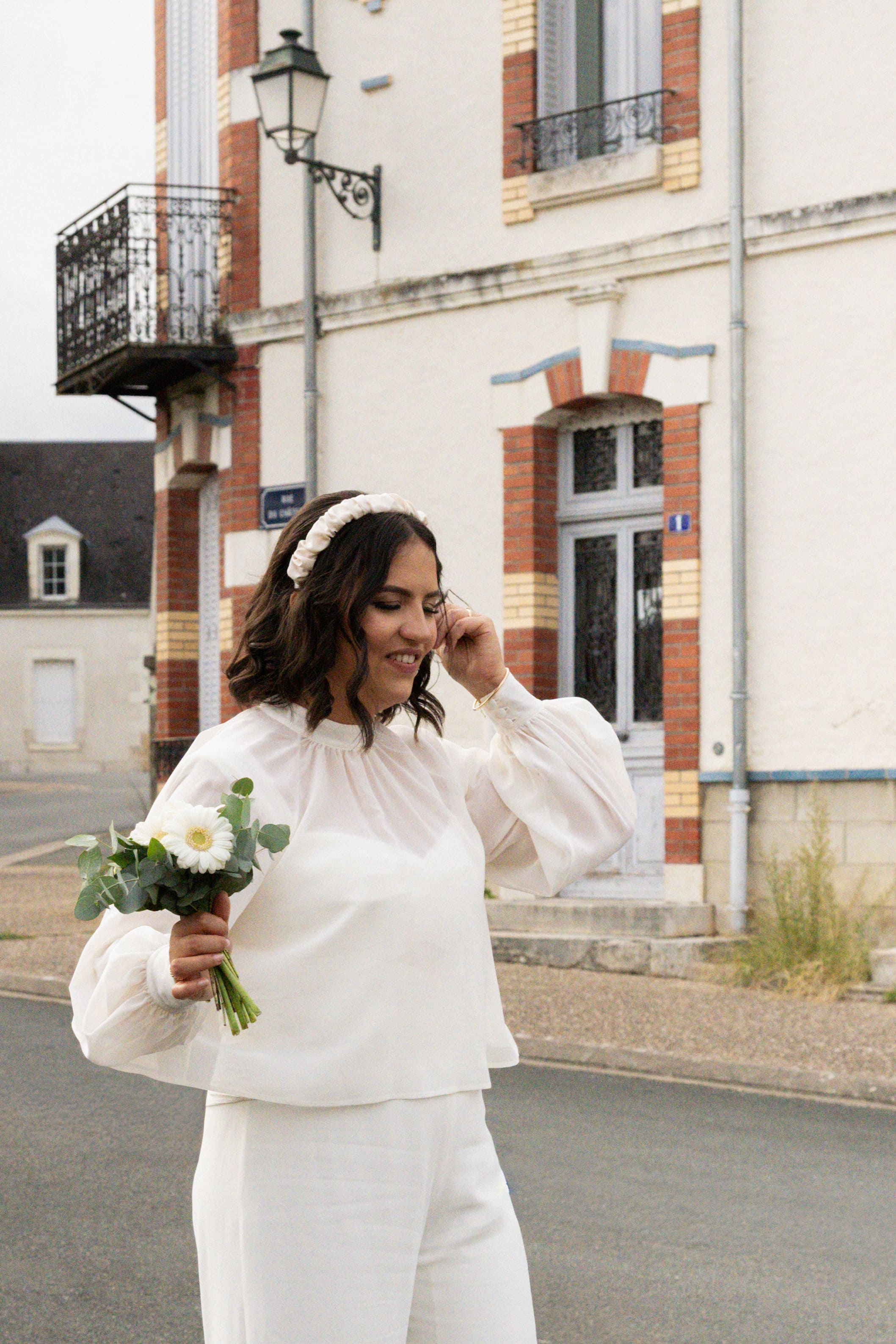 sensibilité et naturelle, mariés en noir et blanc