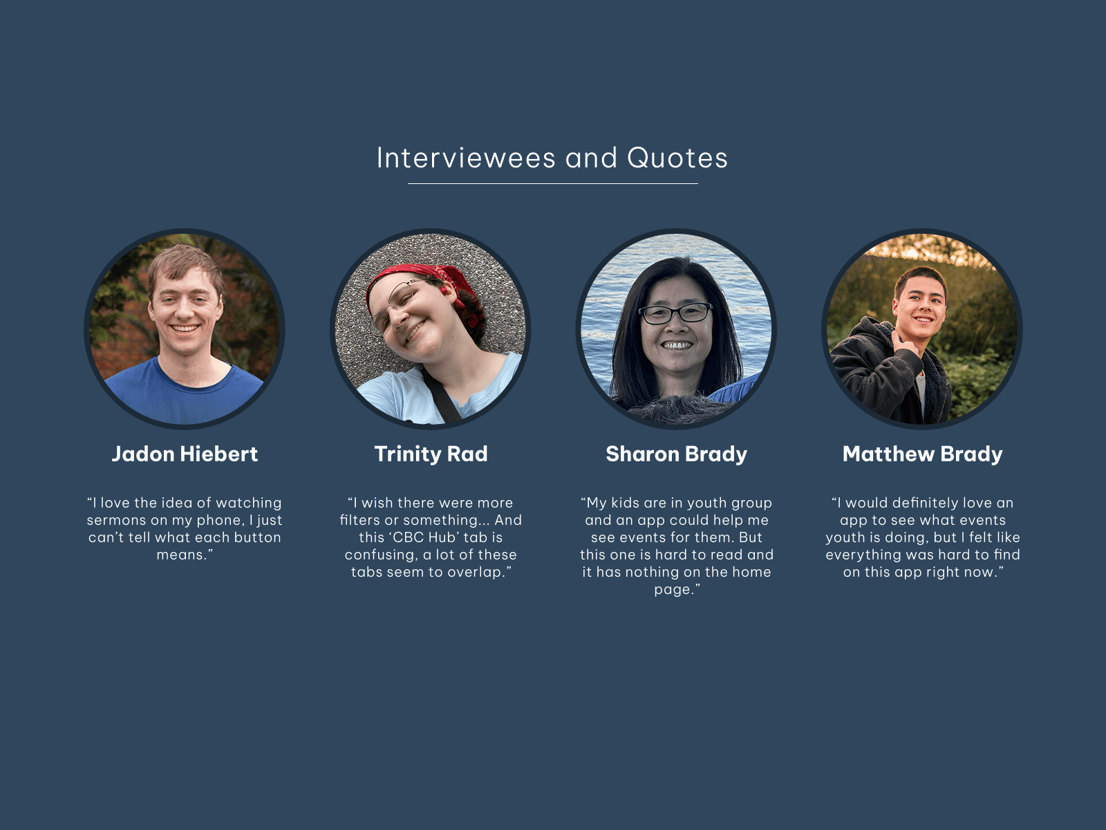 Quotes from four interviewees
