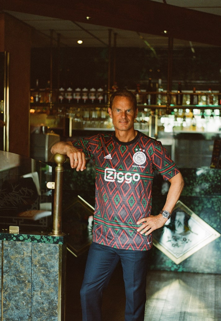 ajax amsterdam daily paper collab jersey pre-game