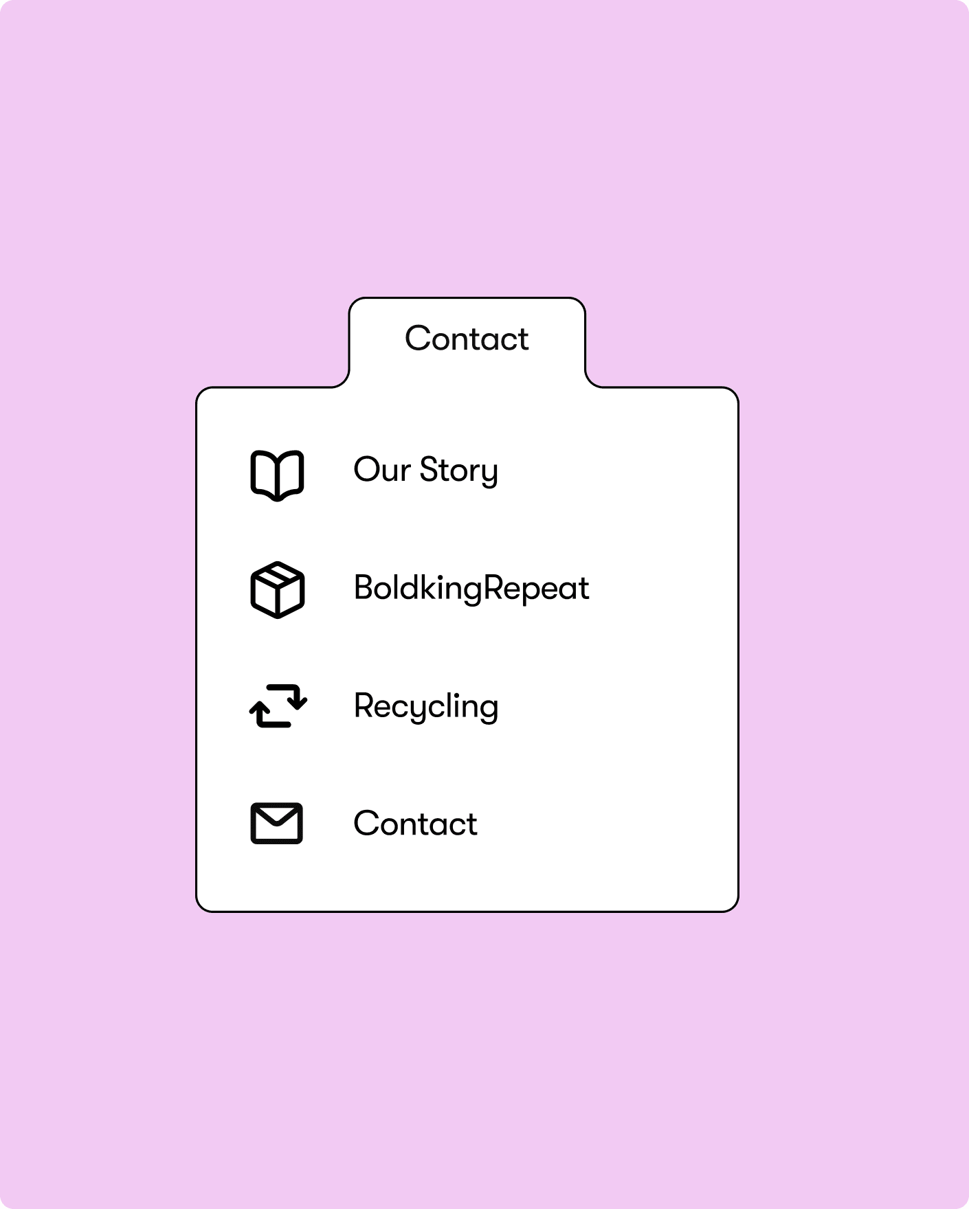 contact overvieuw  mockup Boldking by analogue agancy