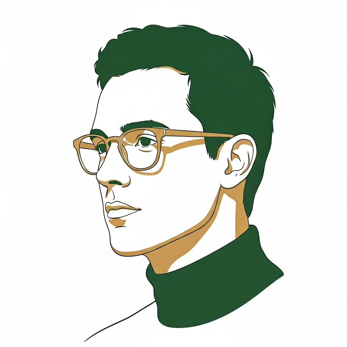 Abstract painting with bold brushstrokes of red, blue, and green.