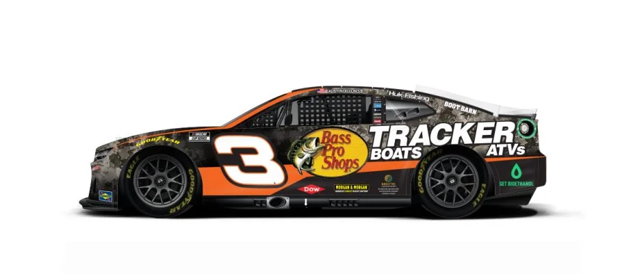 Austin Dillon will drive the No. 3 Bass Pro Shops Chevrolet.