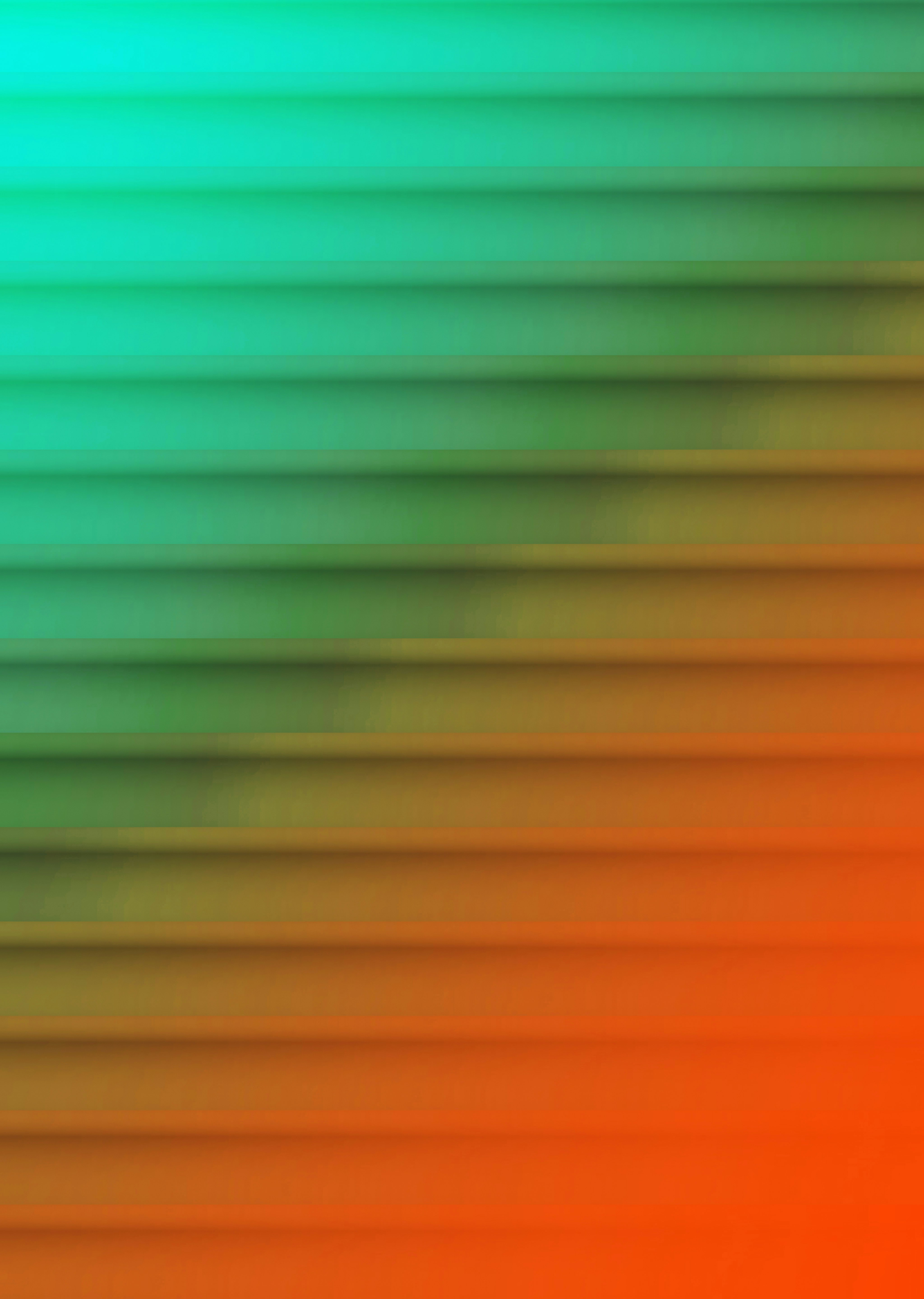 Gradient of teal to orange with horizontal lines