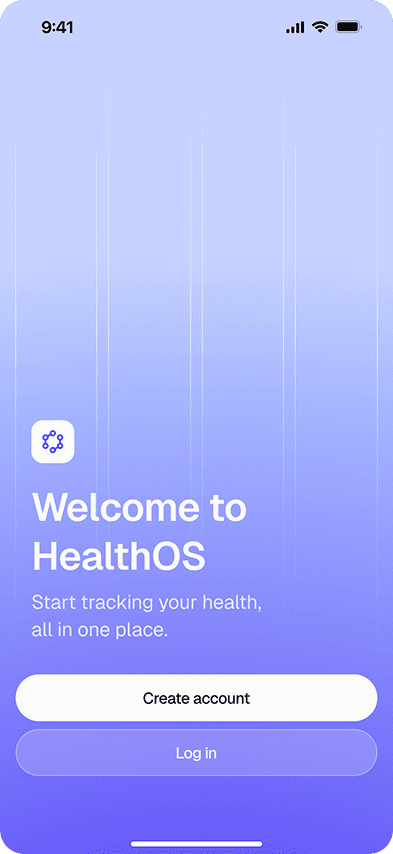 HealthOS mobile design