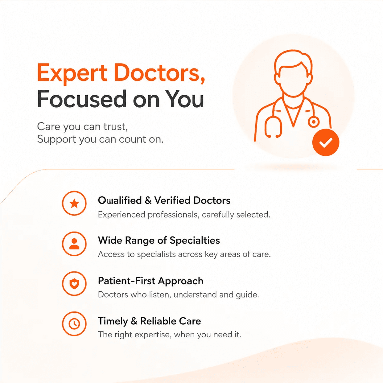 Screenshot of a support chat window for booking medical appointments.
