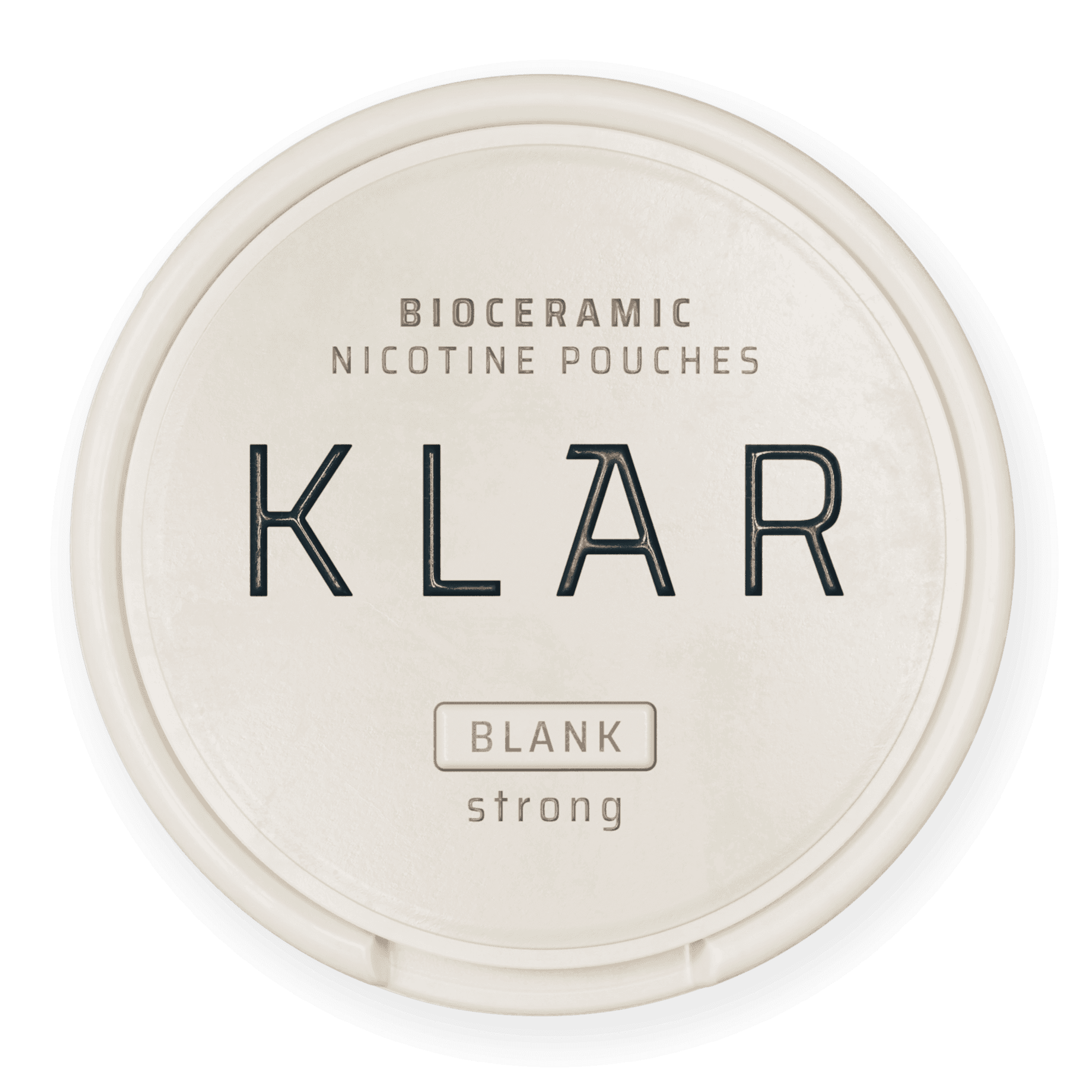 KLAR Bioceramic nicotine pouches in blank flavour