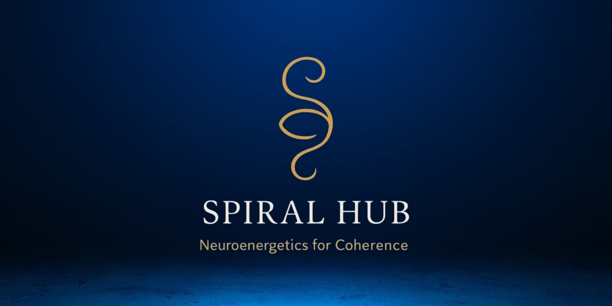 Spiral Hub logo with the tagline 'Neuroenergetics for Coherence,' representing leadership and performance enhancement through nervous system regulation.