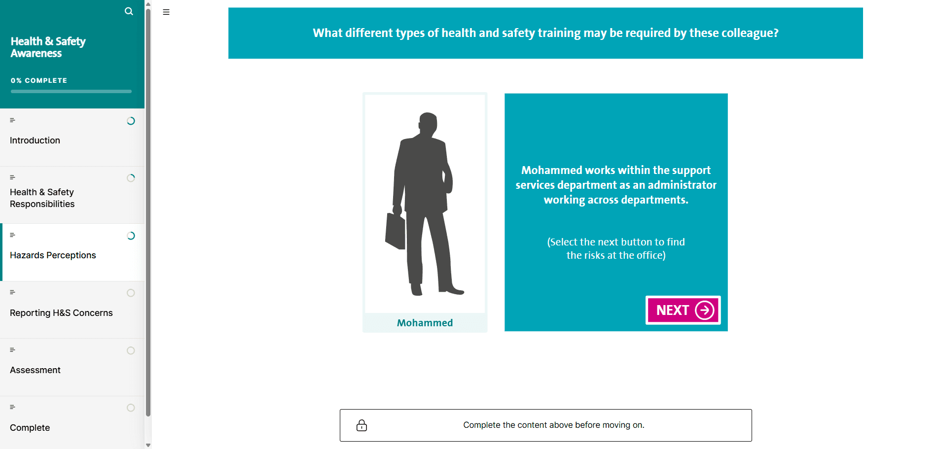A screenshot of the Spire Healthcare module.