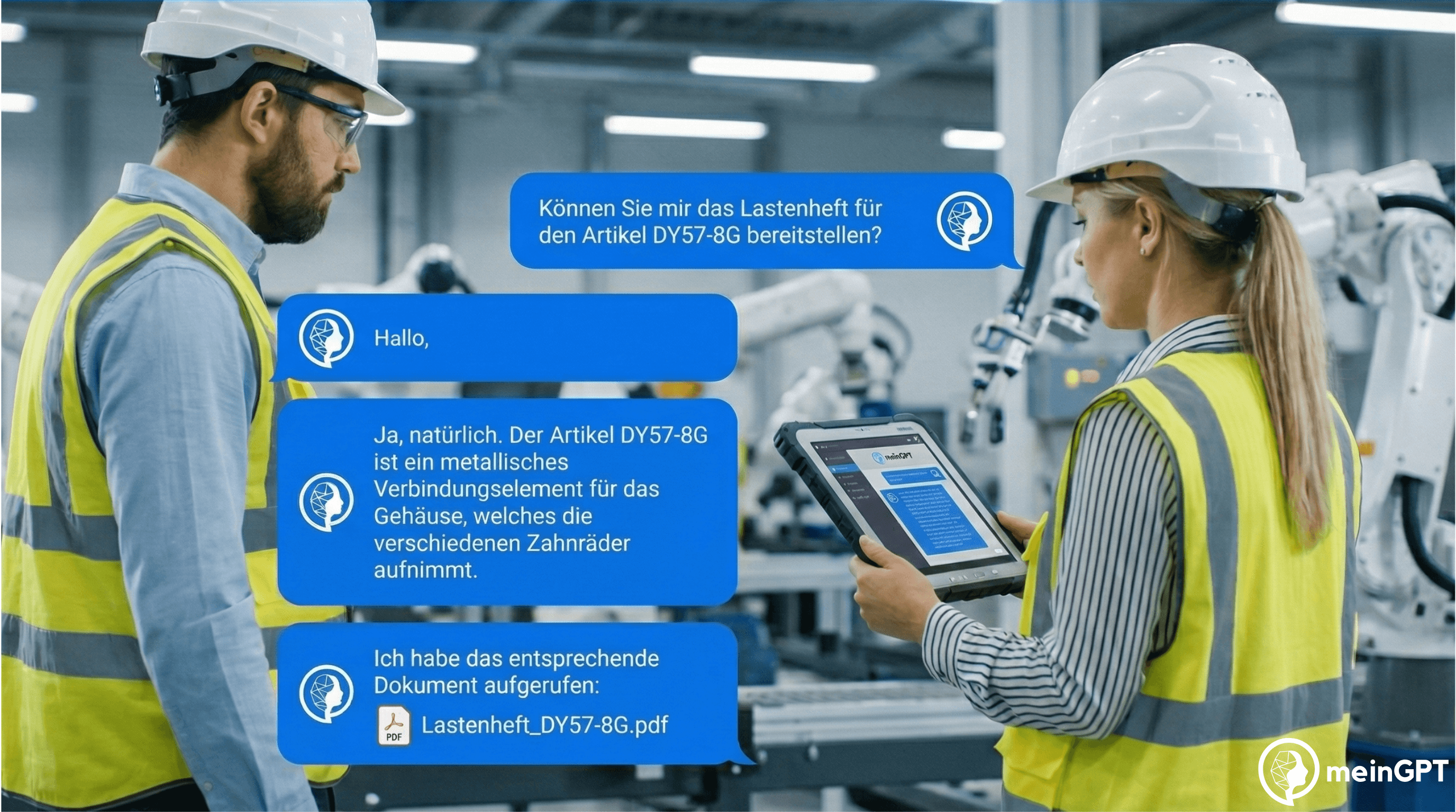 Industrie-Anwendungsfall: Ingenieure nutzen ChatGPT Alternative in der Produktion