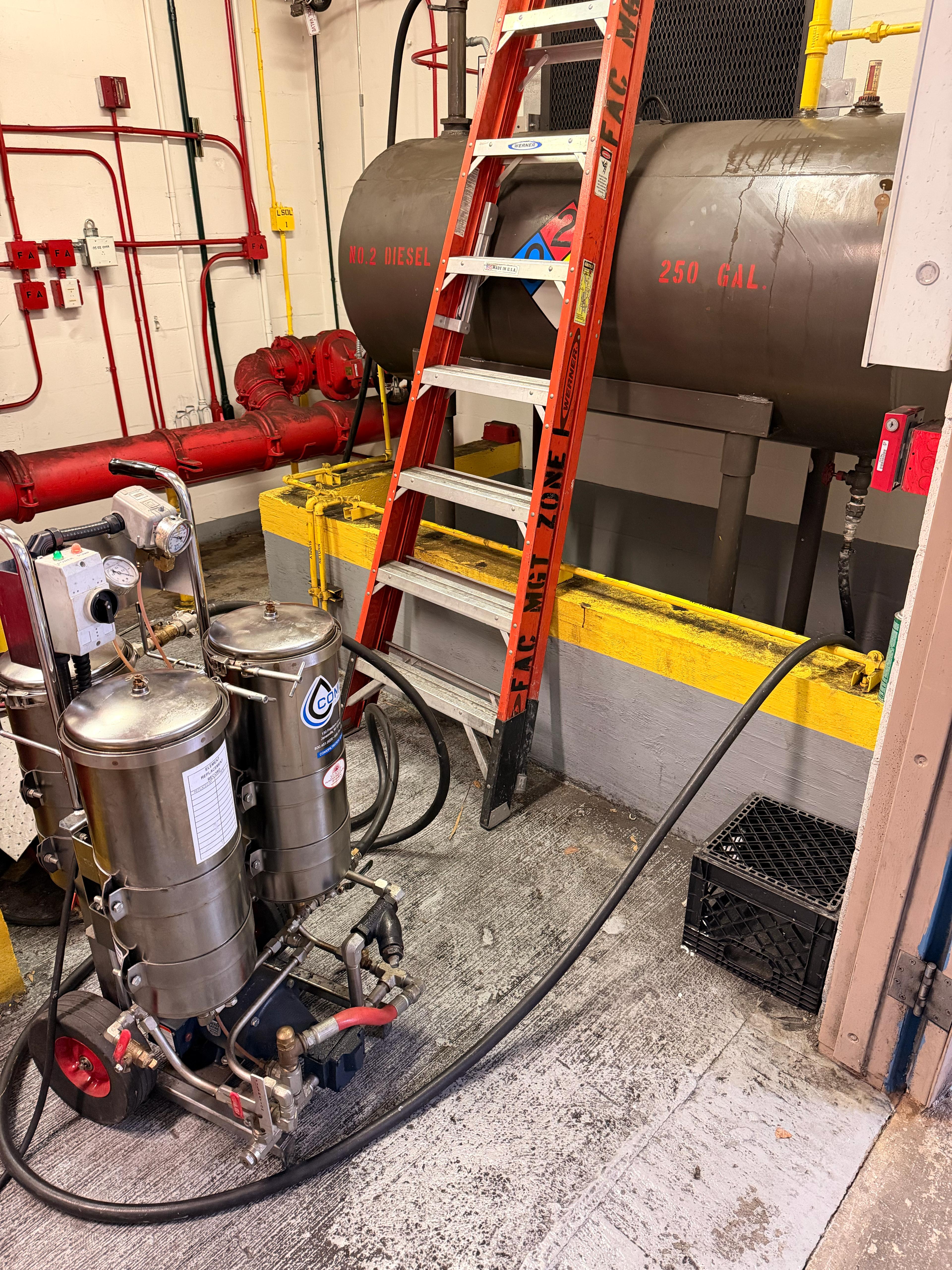 Diesel fuel polishing