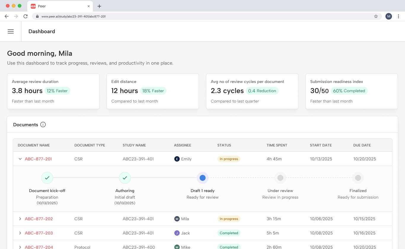 Peer AI Editor Interface