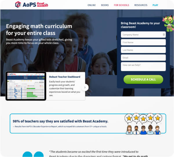 Success story design for website
