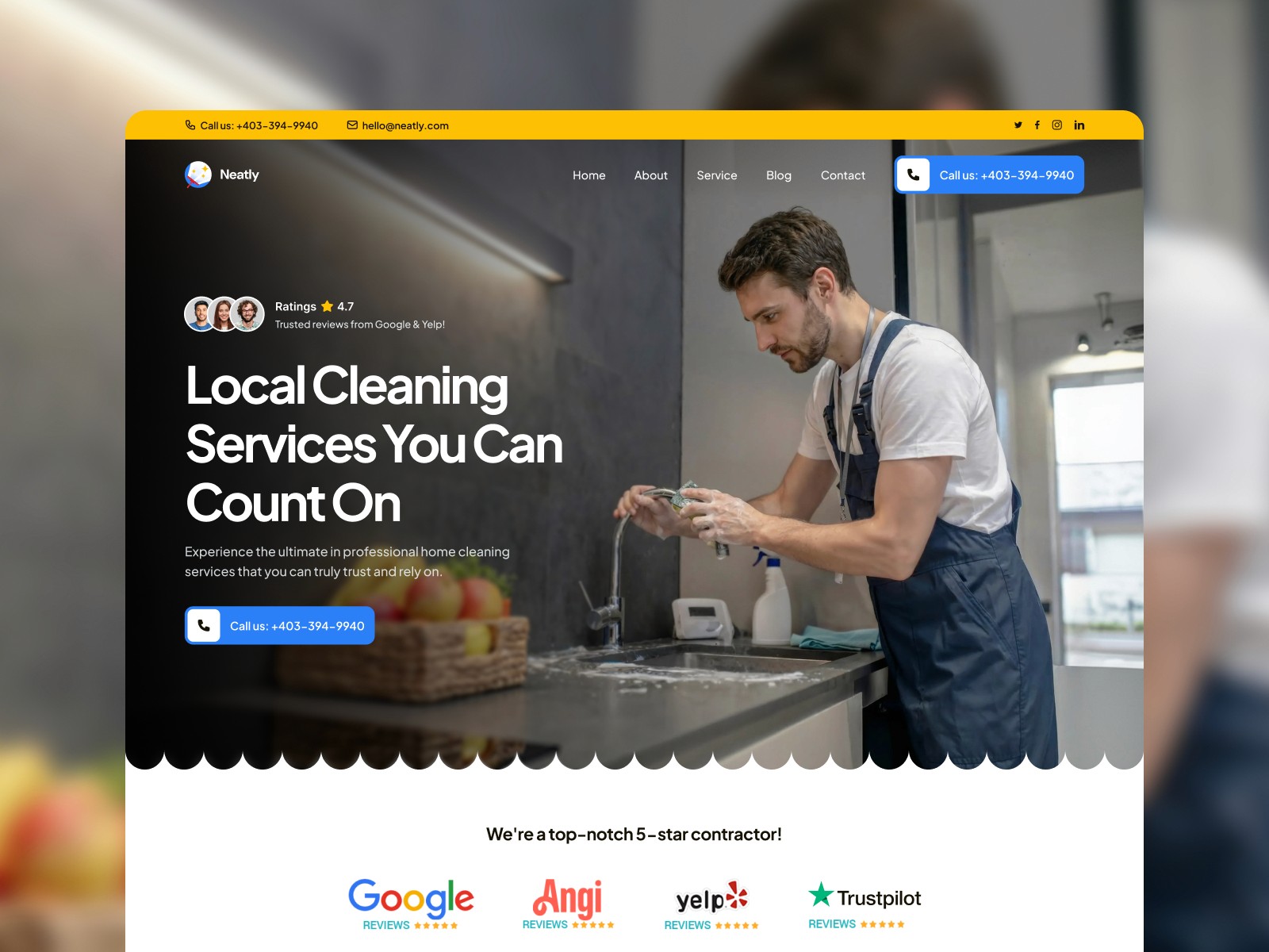 Cleanly — 专业动效企业服务官网设计灵感