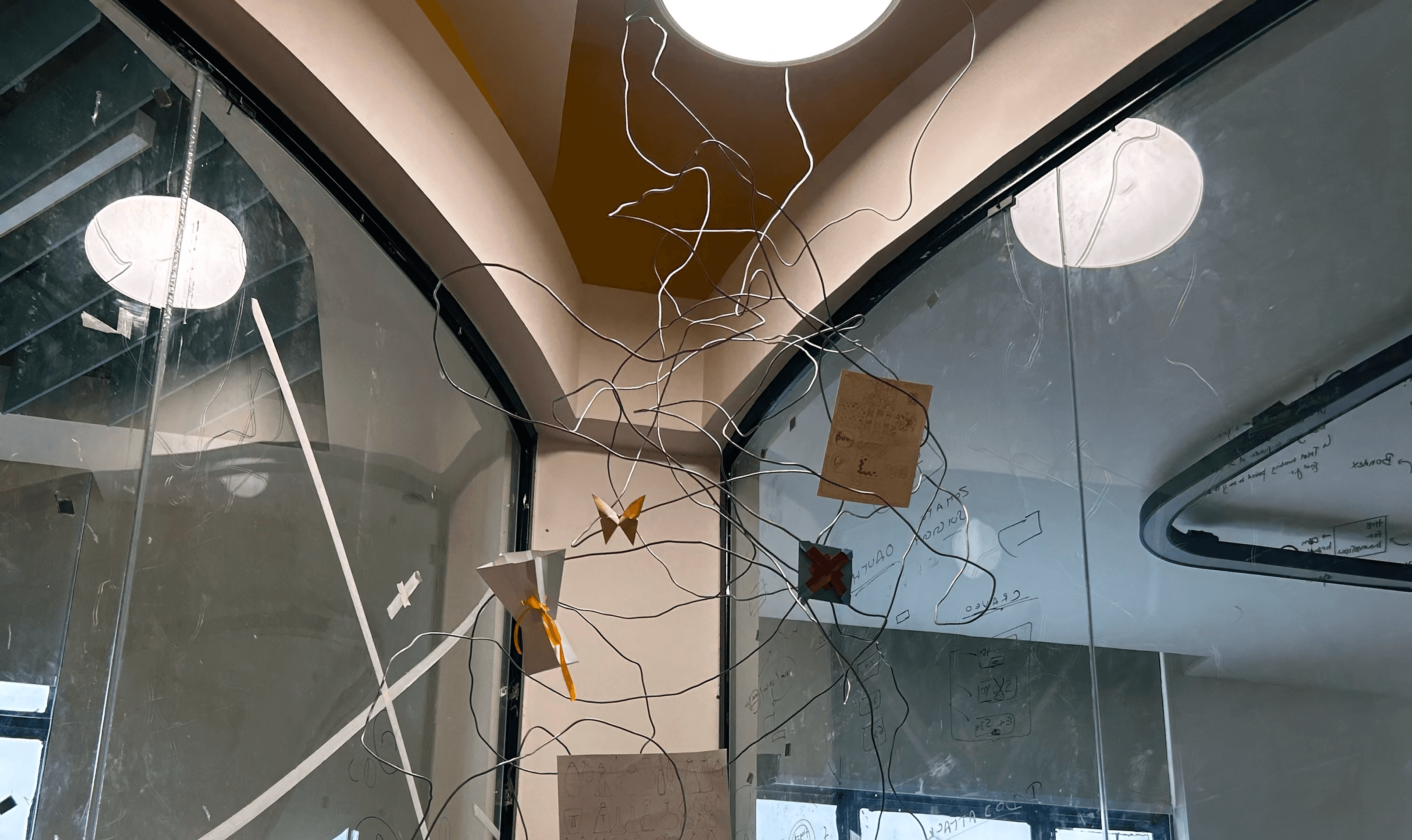 Tablet showing Bloomy UI