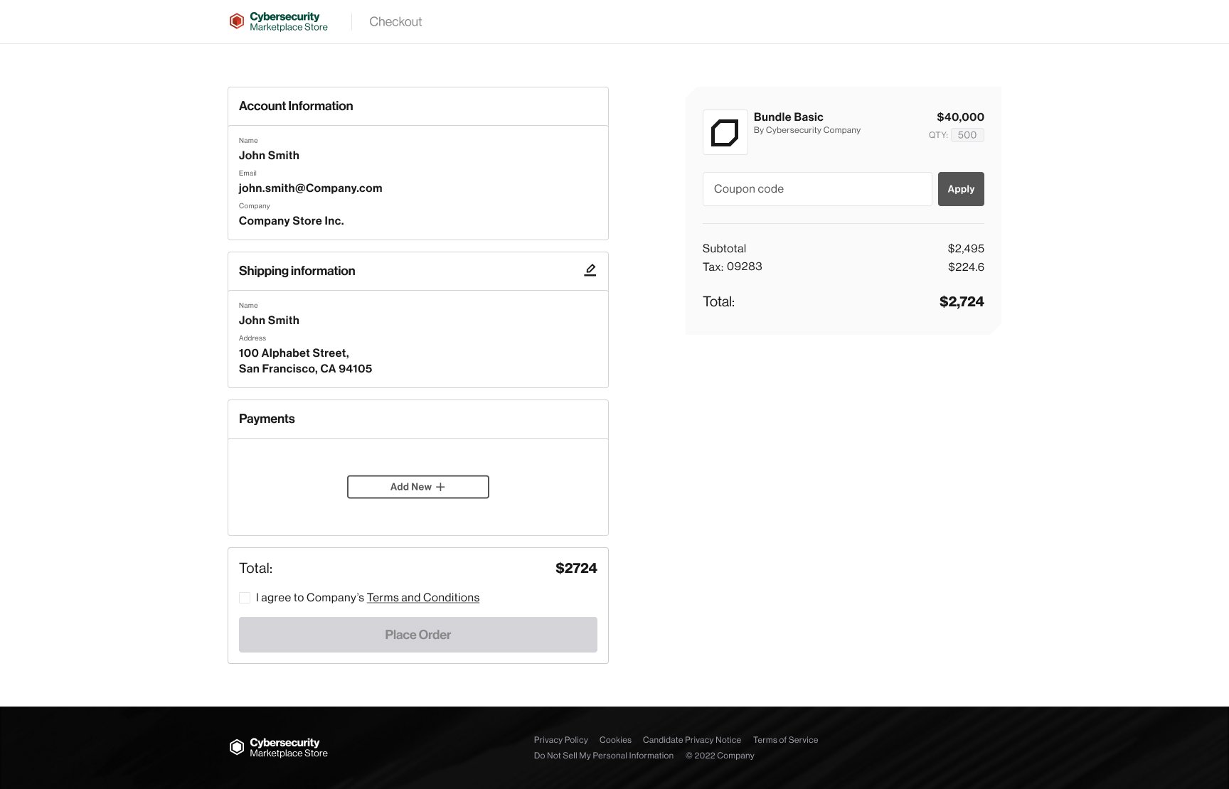 Recovery state explaining that a saved payment method is missing.
