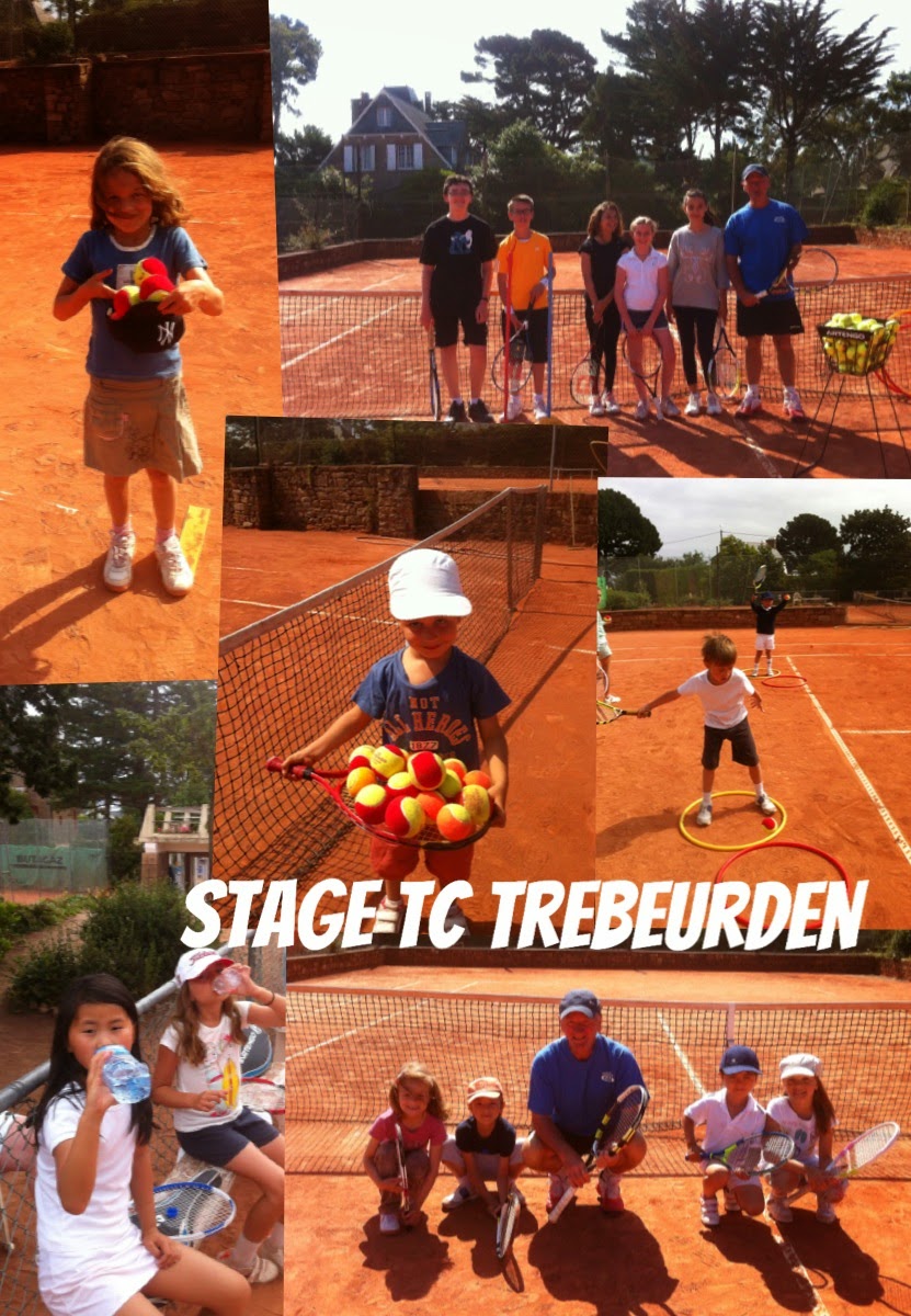 Affiche stage de tennis Trébeurden