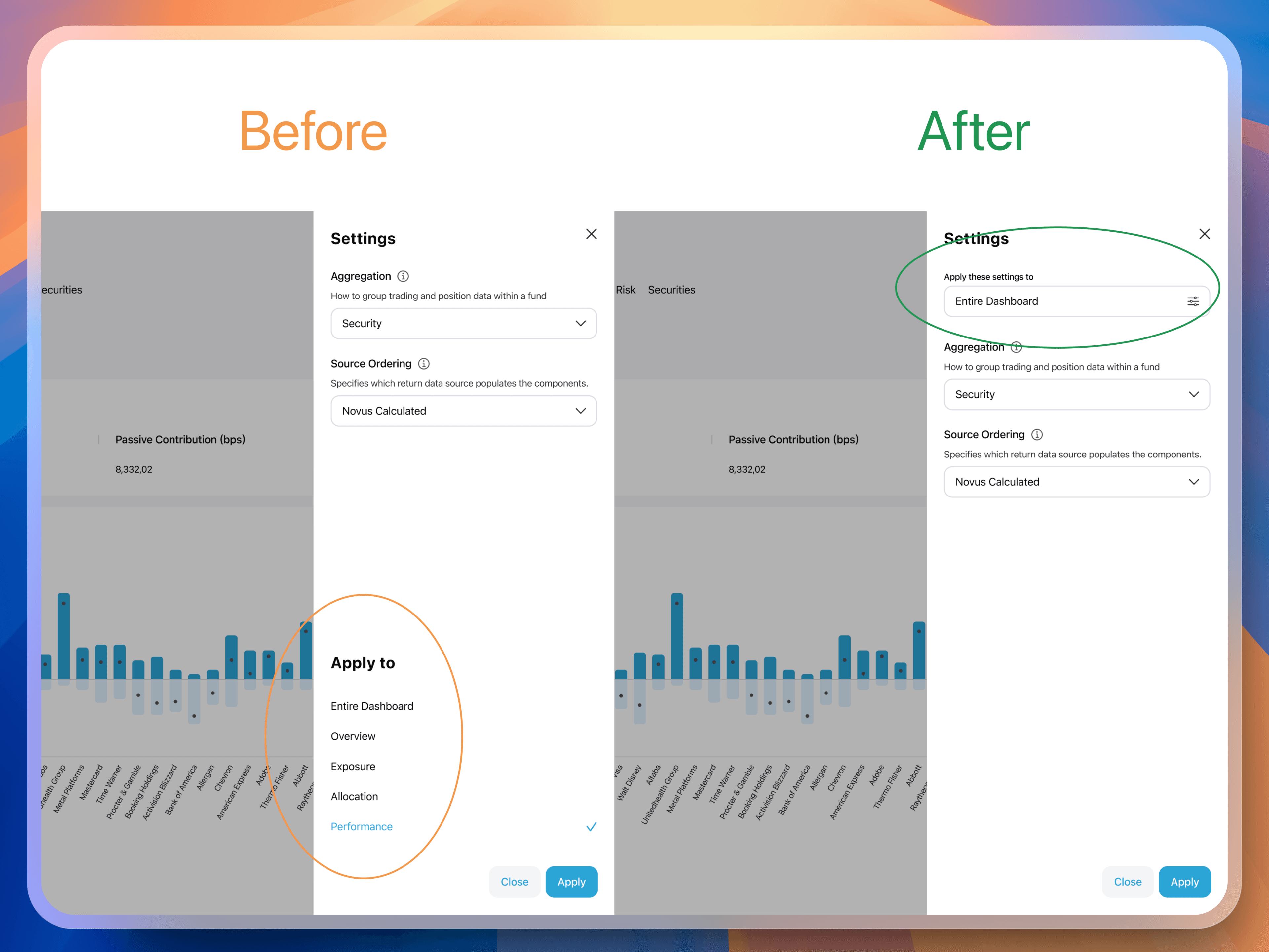 Before After