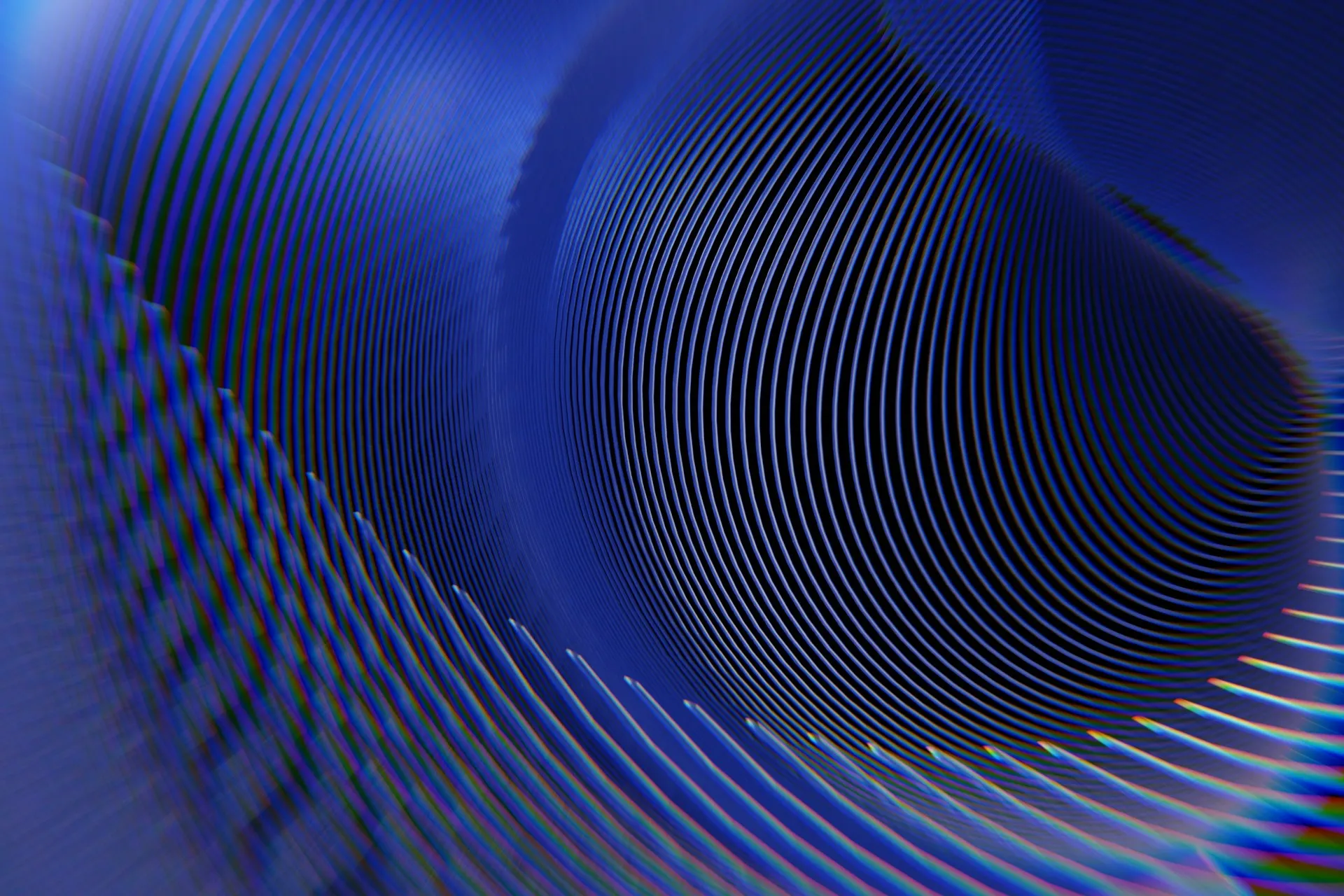 abstract blue spiral