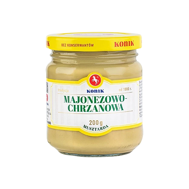 Słoik Musztardy Majonezowo-Chrzanowej Konik 200g