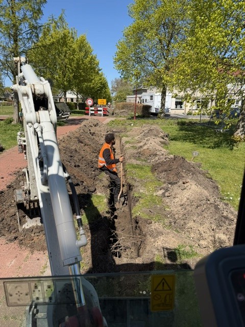 Aanleg van infrastructuur voor een woonwijk in Drachten