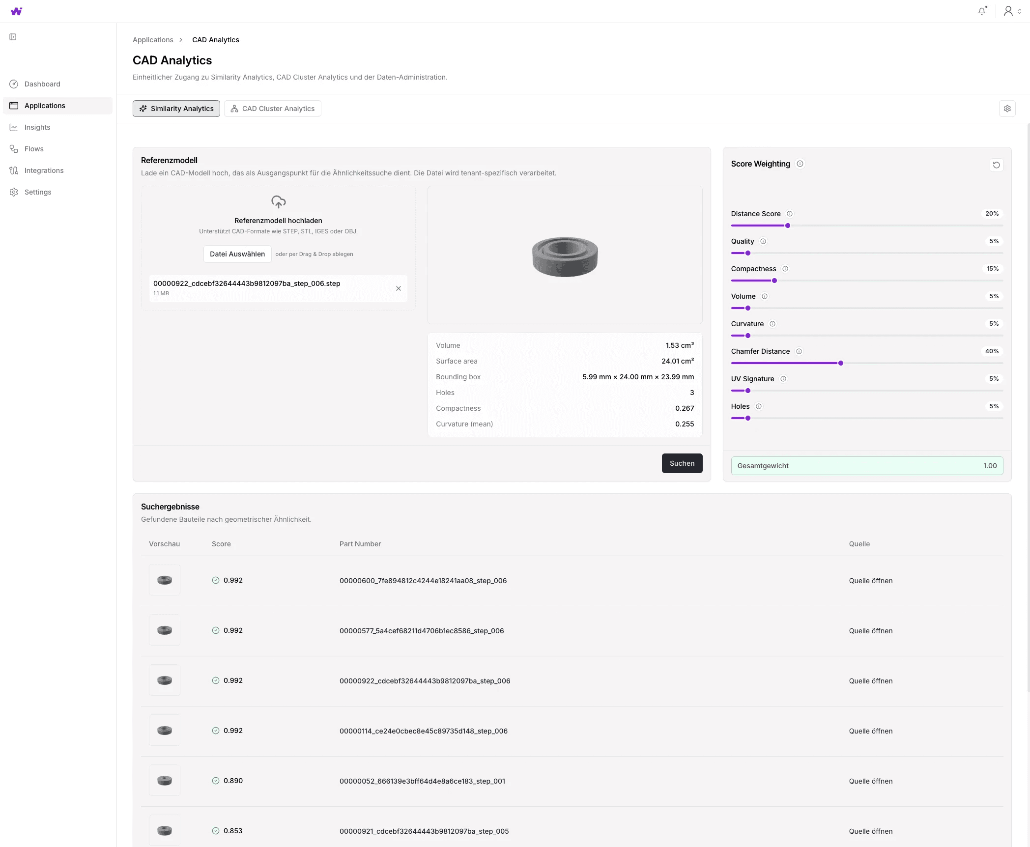 wailand CAD Similarity Search