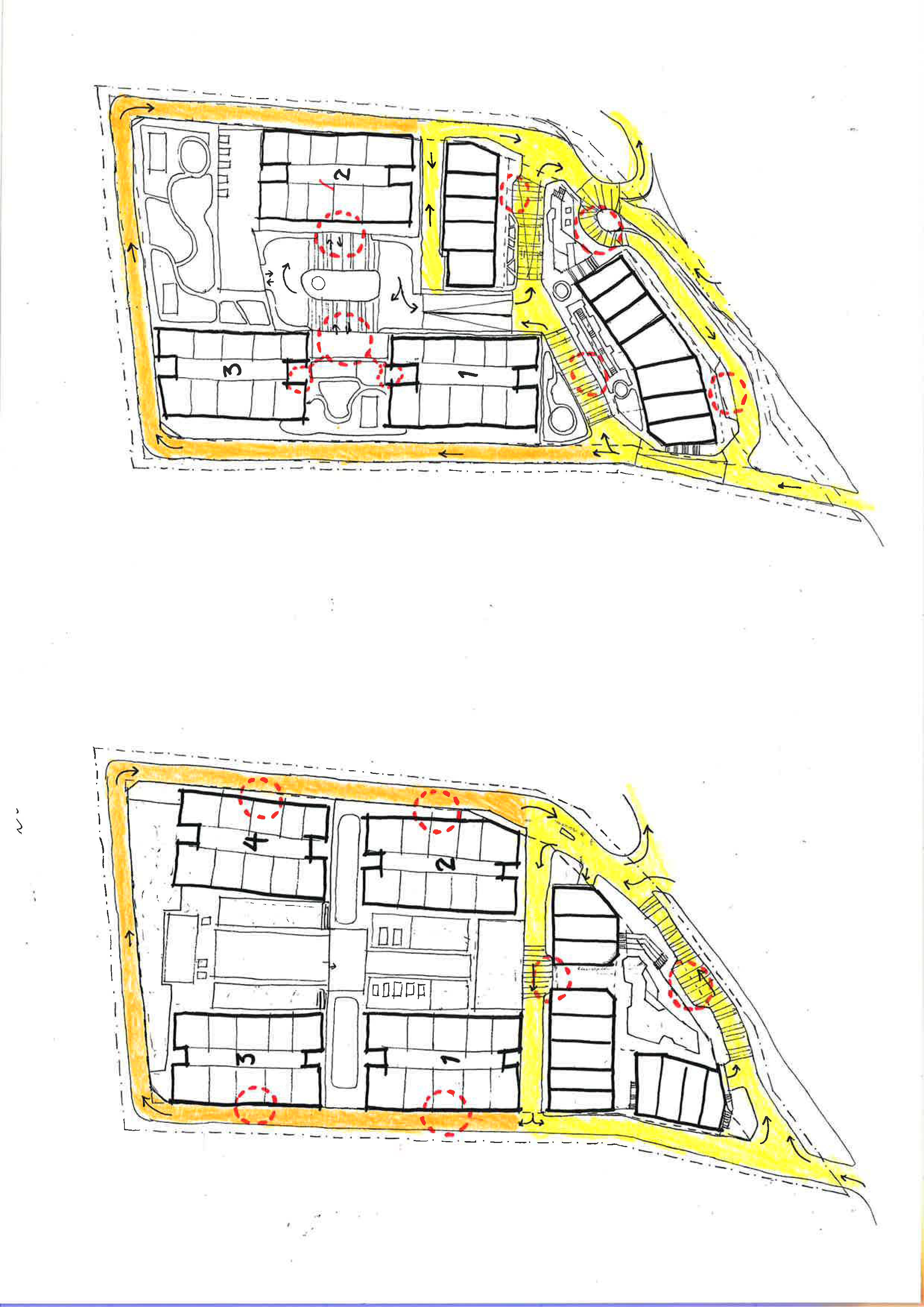 Concept sketches of Trio by Setia by Asima Architects