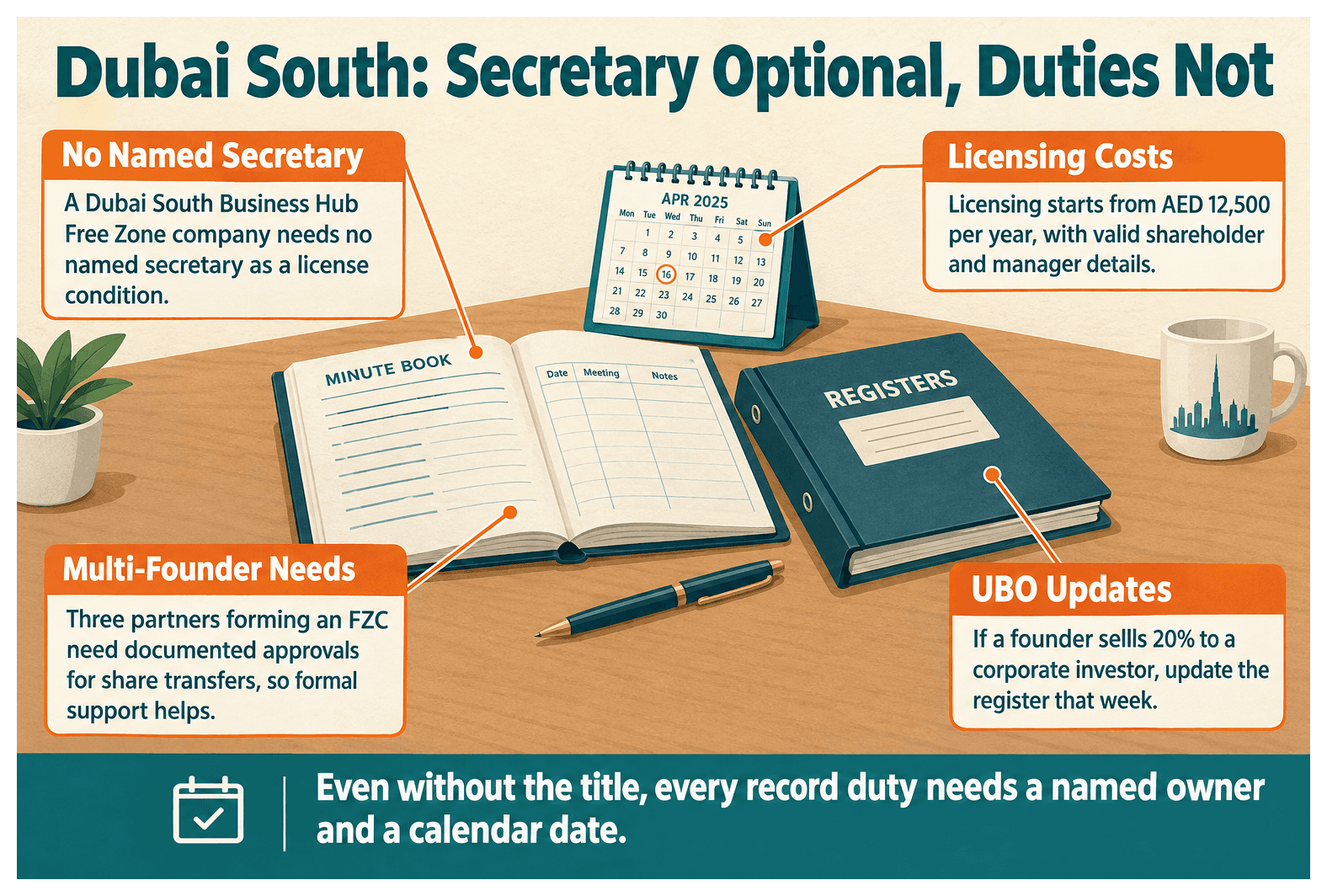 Infographic: Does a Dubai South Company Need a Company Secretary