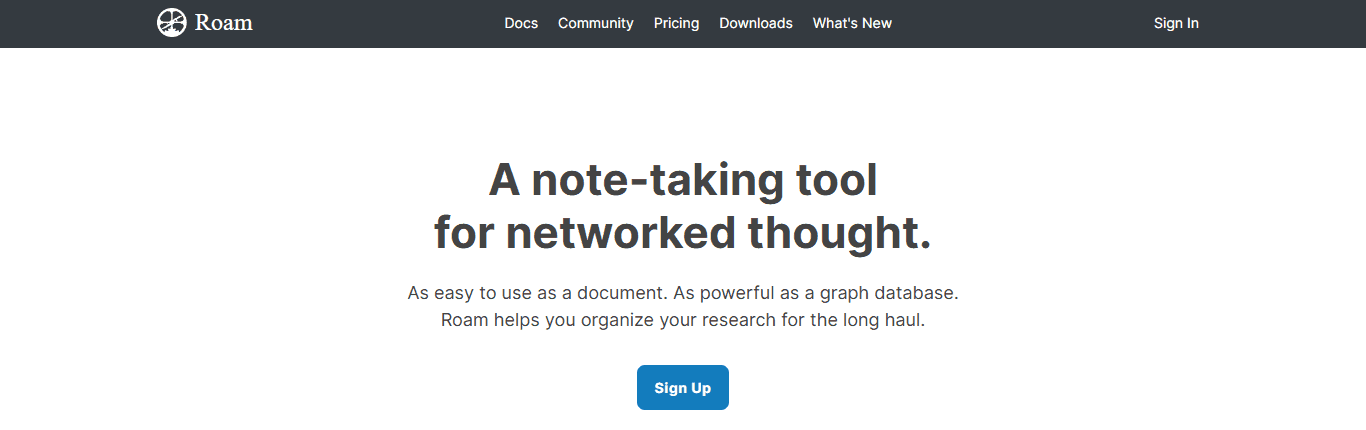 Roam Research (Networked Thinking)