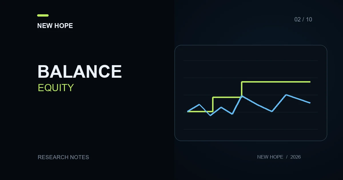 New Hope research: balance and equity compared