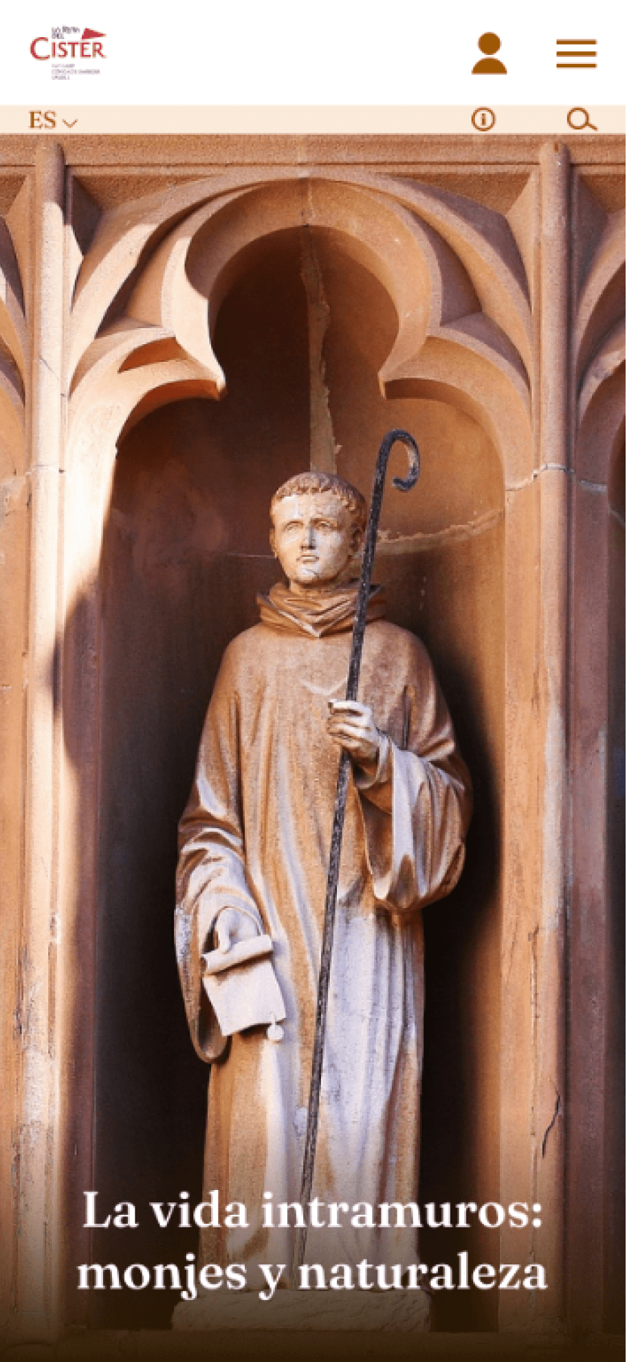 Rediseño de la landing page de La Ruta del Císter con enfoque mobile first y previsualización de secciones