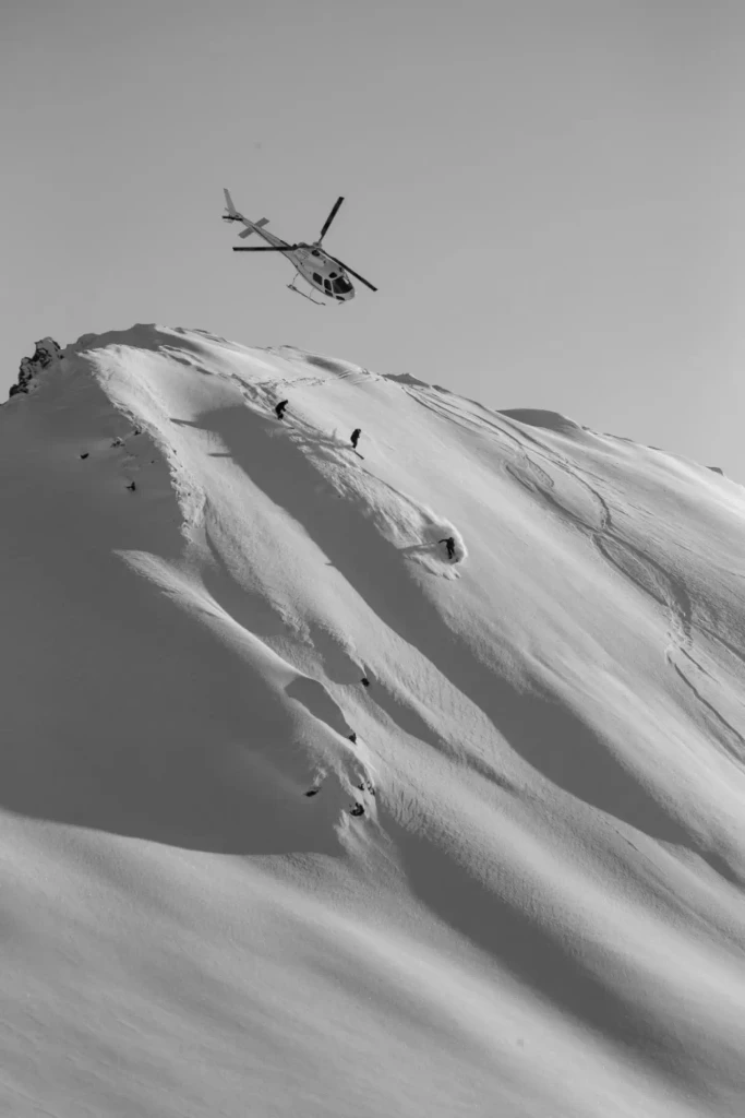 Helicopter skiing in the Southern Alps near Wanaka New Zealand luxury private jet travel destination