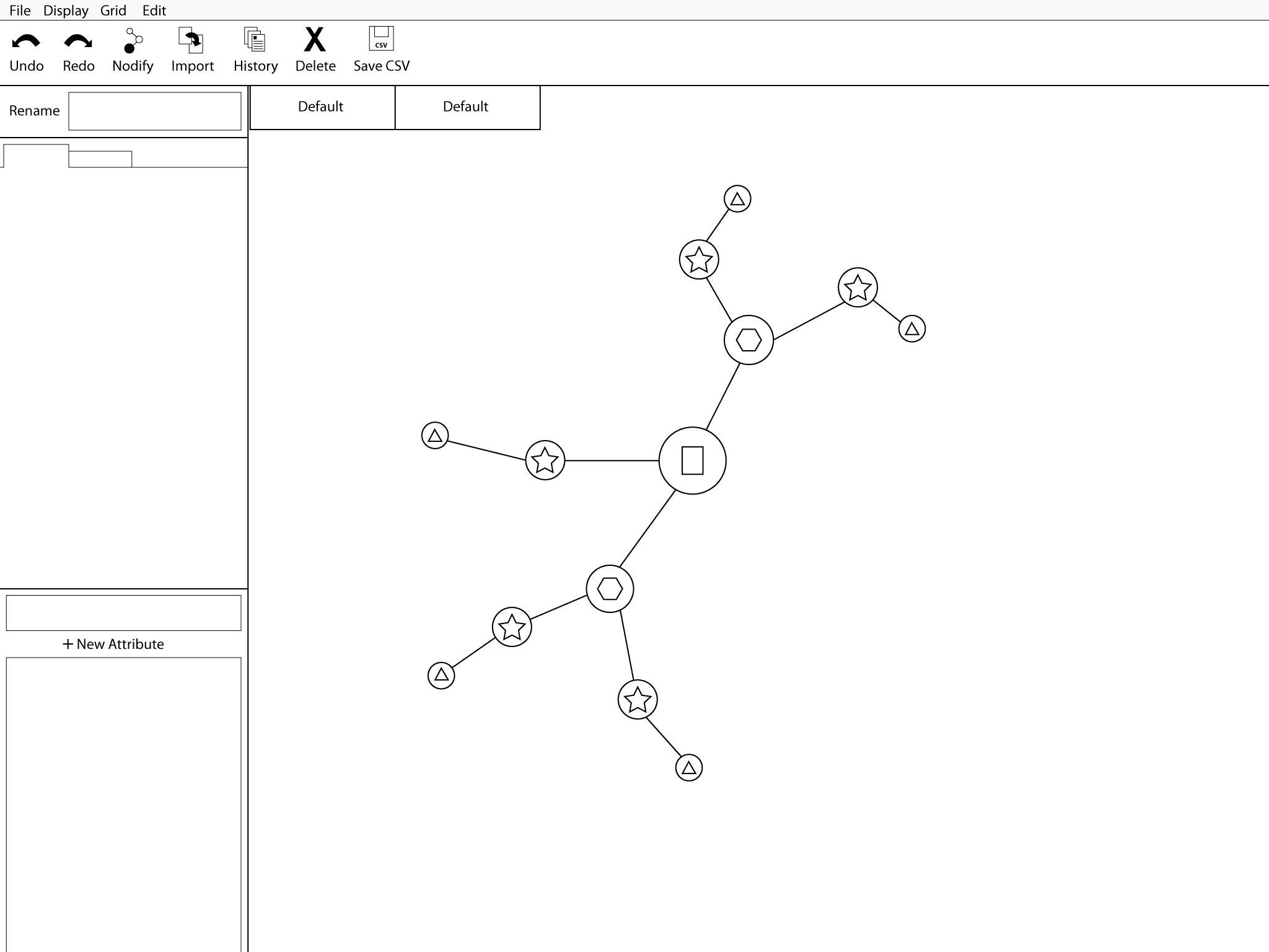First wireframe of the KiWorks application - originally named "Articulator".