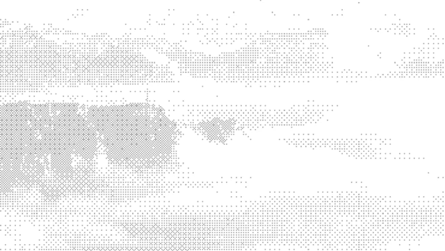 Abstract halftone pattern of clouds