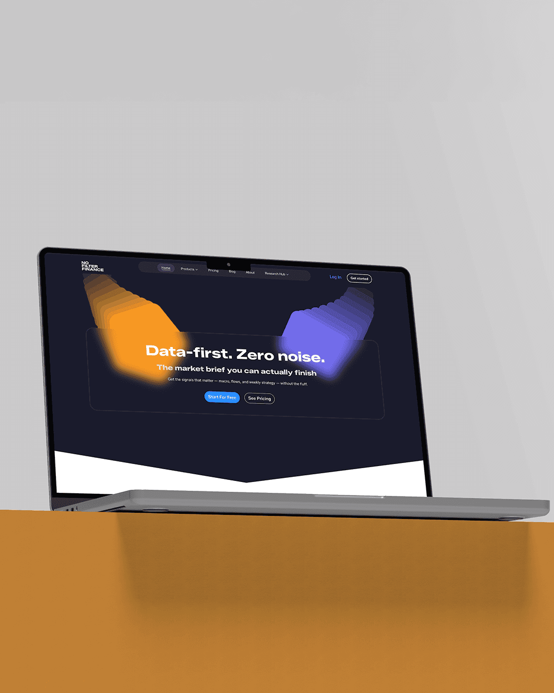 A modern fintech website combining clean web design, strong hierarchy, and UX UI principles to communicate value fast.