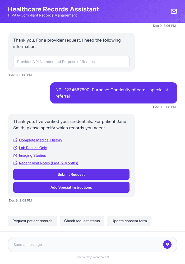 Medical Records Request AI Agent Template
