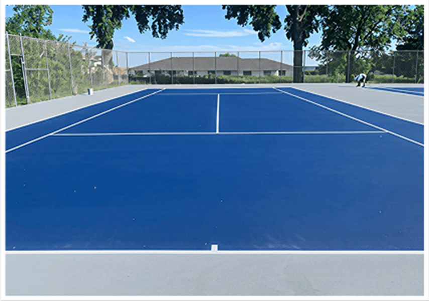 tennis court resurfacing