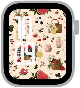 backyard bbq Apple Watch face preview 3 featuring 4th of july and summer.