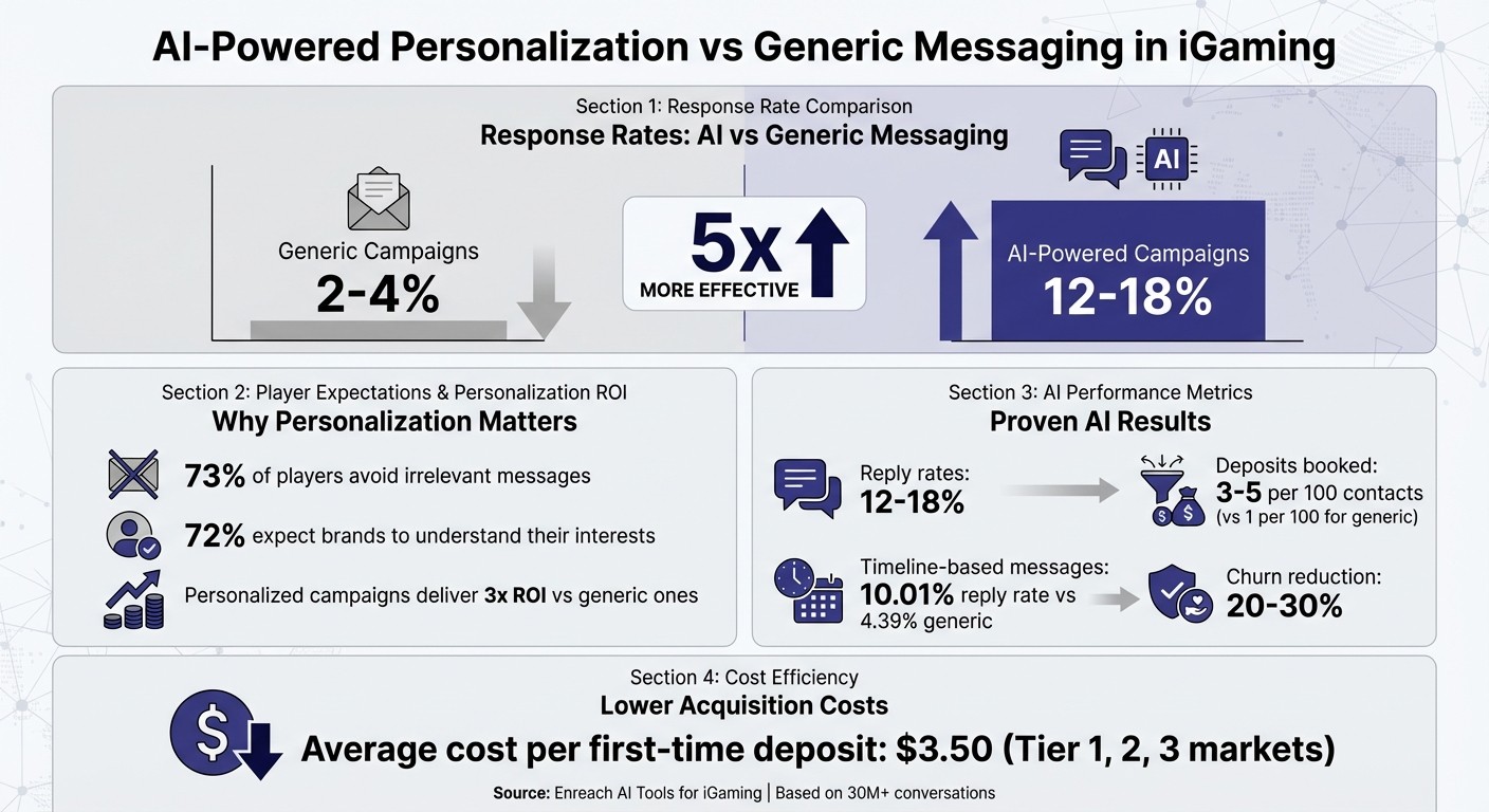 AI vs Generic Messaging Performance in iGaming: Key Metrics Comparison