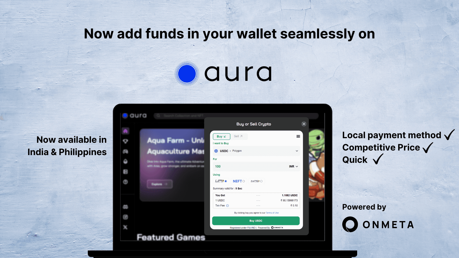 Partnership of Aura with Onmeta