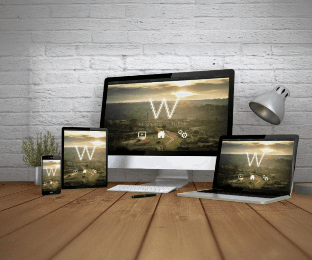 showcasing a finished website scalable on all devices, phone, labtop, desktop, ipad