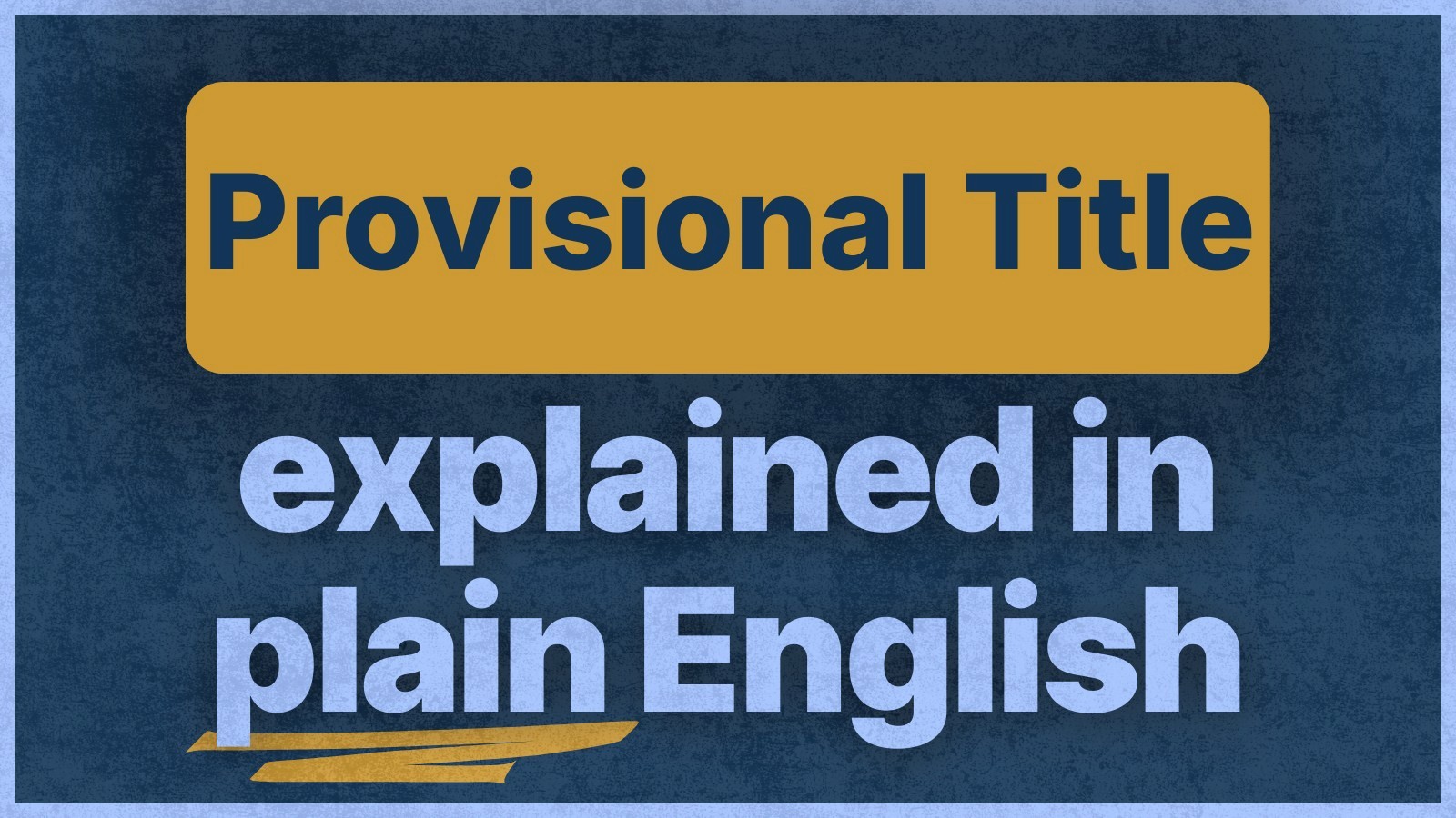 Provisional Title in Real Estate: A Conditional Ownership Guide