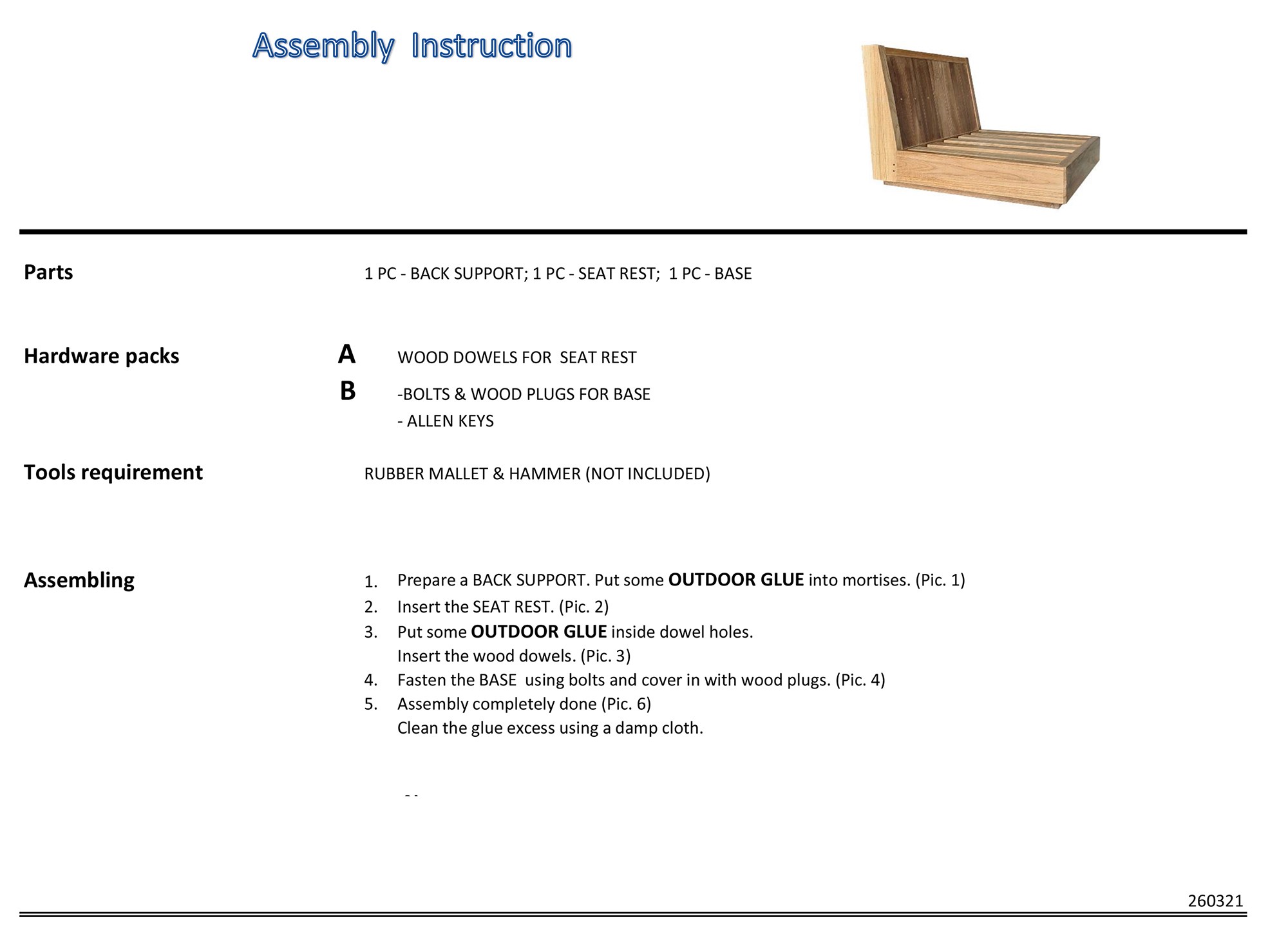 assembly instruction