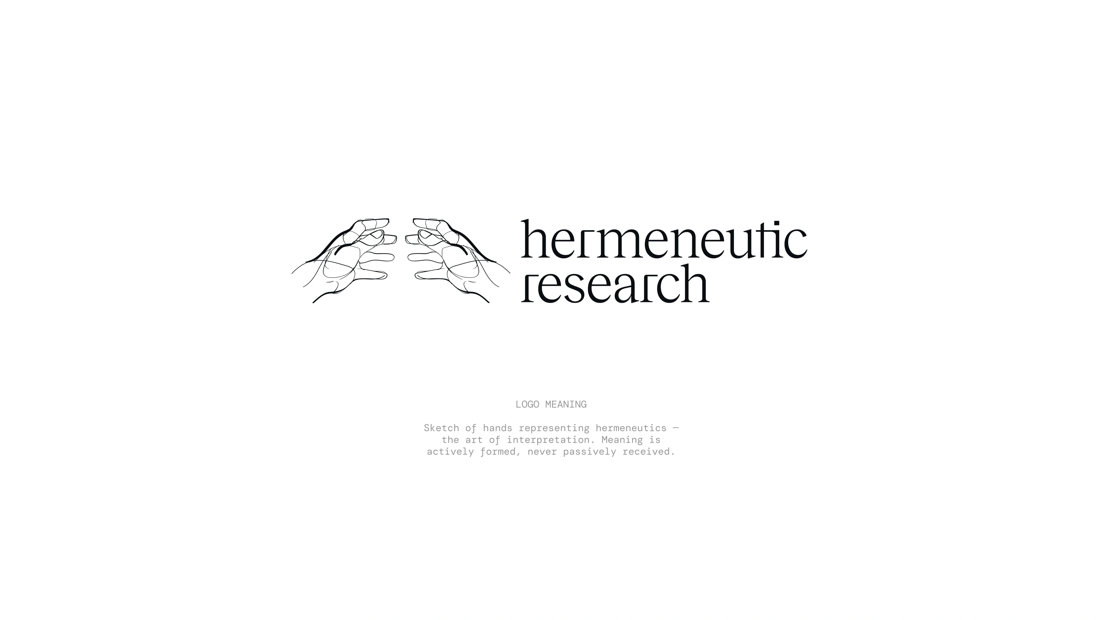Hermeneutic — case-study composition 05, visual identity by Charlota Blunarova