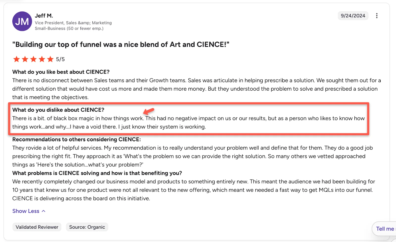 cience outreach efforts reviews