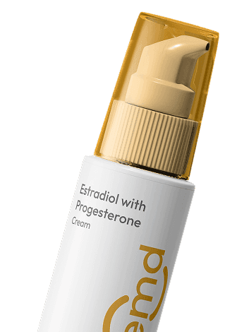 Estradiol with Progesterone cream container