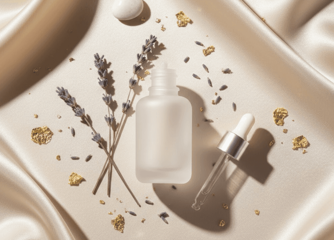 A professional business meeting with a presentation of data charts, featuring three formally dressed individuals in a modern office setting.