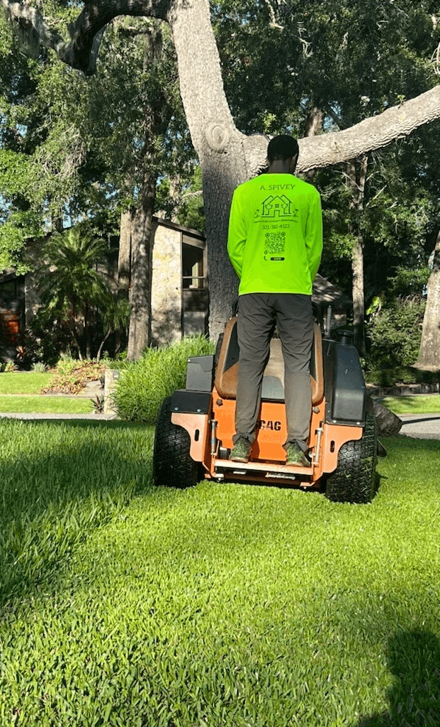 Professional lawn mowing service completed by Superior Image Orlando FL