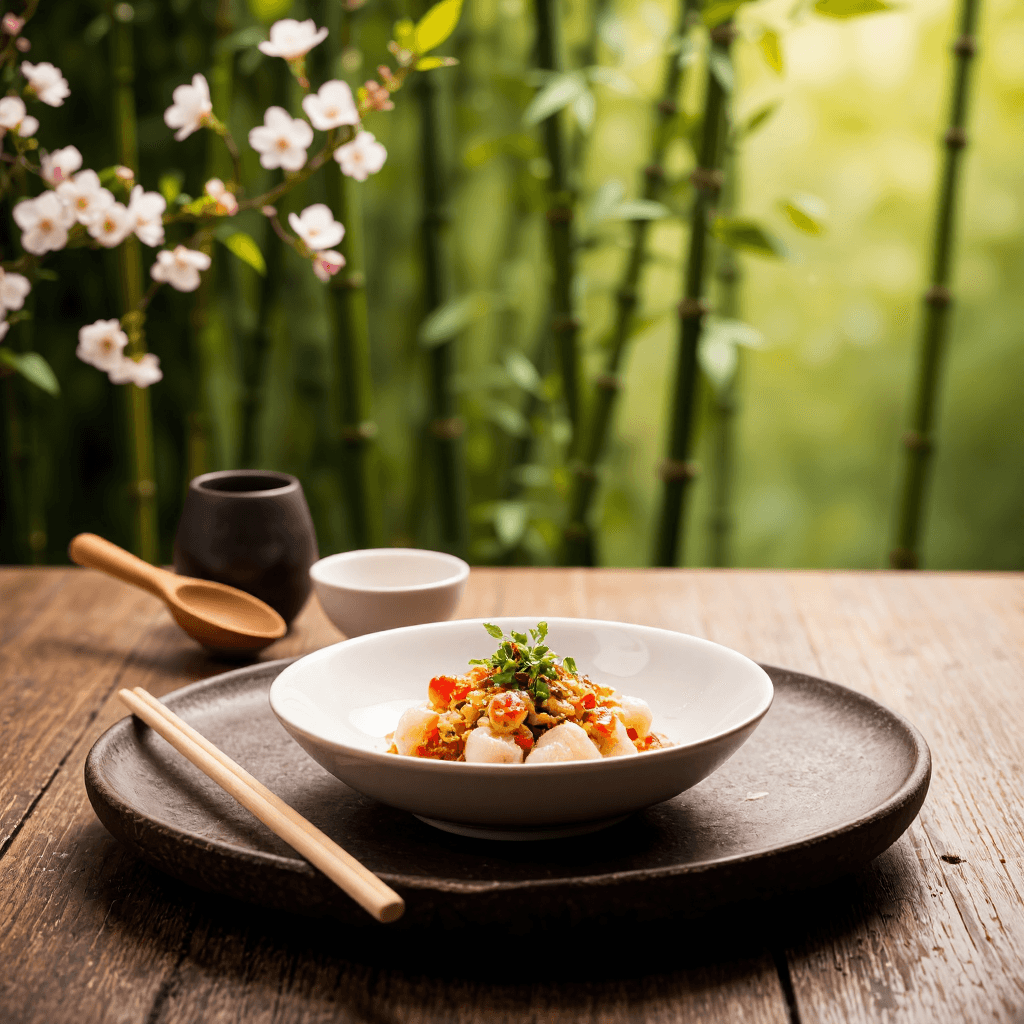 product photography of Gourmet Asian Cuisine