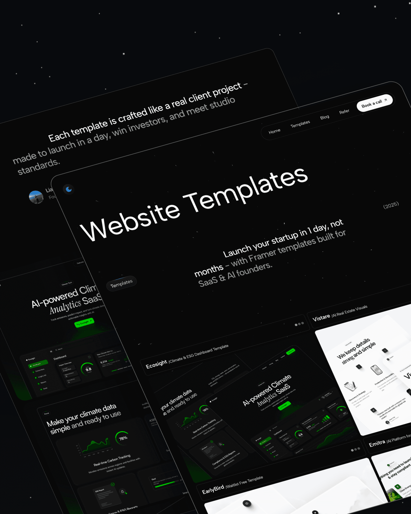 Framer website templates by Luna UI — ready-to-use design systems for SaaS and AI startups to launch in a day.
